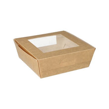 Lade das Bild in den Galerie-Viewer, PAPSTAR 25 Feinkostboxen, Pappe mit Sichtfenster aus PLA eckig
