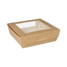 Lade das Bild in den Galerie-Viewer, PAPSTAR 25 Feinkostboxen, Pappe mit Sichtfenster aus PLA eckig

