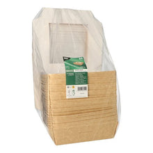 Lade das Bild in den Galerie-Viewer, PAPSTAR 25 Feinkostboxen, Pappe mit Sichtfenster aus PLA eckig

