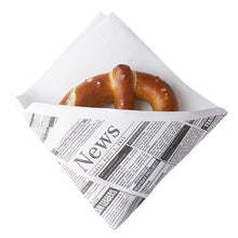 Lade das Bild in den Galerie-Viewer, Starpak 50 Snackservietten, stoffähnlich, Airlaid 1/4-Falz 32,5 cm x 30,5 cm weiss "Newsprint" | Folienbeutel (50 Stück)
