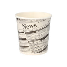 Lade das Bild in den Galerie-Viewer, Starpak 50 Snackbecher, Pappe "To Go" rund 470 ml Ø 9,9 cm · 9,9 cm "Newsprint" | Folie (50 Stück)
