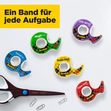 Lade das Bild in den Galerie-Viewer, Scotch® Magic™ Unsichtbares Klebeband, 19 mm x 25 mm, 1 Rolle auf Handabroller/Packung + 5 m GRATIS
