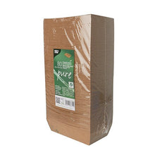 Lade das Bild in den Galerie-Viewer, PAPSTAR 80 Snacktrays, Pappe "pure" braun "100% Fair"
