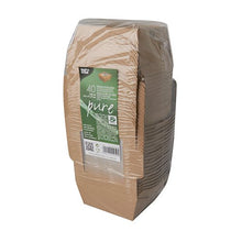 Lade das Bild in den Galerie-Viewer, PAPSTAR 40 Feinkostboxen, Pappe mit Sichtfenster aus PLA "pure" eckig braun "100% Fair"

