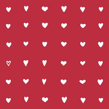 Lade das Bild in den Galerie-Viewer, PAPSTAR Servietten 1/4-Falz, 33x33 cm, Herzen-Design | Folie (50 Stück)
