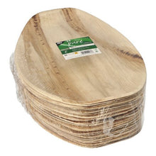 Lade das Bild in den Galerie-Viewer, PAPSTAR Palmblatt Tabletts "pure" oval, 37x25 cm, umweltfreundlich | Schrumpffolie (25 Stück)
