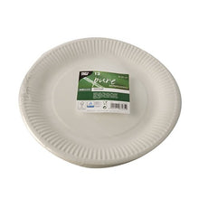 Lade das Bild in den Galerie-Viewer, PAPSTAR 12 Teller, Pappe "pure" rund, weiss
