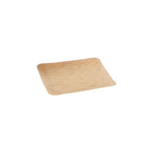 Lade das Bild in den Galerie-Viewer, PAPSTAR Fingerfood Teller Bambus "pure" eckig 8,5 cm | Schrumpffolie (10 Stück)
