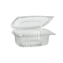 Lade das Bild in den Galerie-Viewer, Starpak 50 Feinkost- und Salatschalen mit Klappdeckel, R-PET glasklar oval
