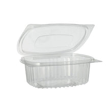Lade das Bild in den Galerie-Viewer, Starpak 50 Feinkost- und Salatschalen mit Klappdeckel, R-PET glasklar oval
