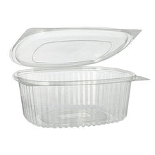 Lade das Bild in den Galerie-Viewer, Starpak 50 Feinkost- und Salatschalen mit Klappdeckel, R-PET glasklar oval
