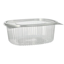 Lade das Bild in den Galerie-Viewer, Starpak 50 Feinkost- und Salatschalen mit Klappdeckel, R-PET glasklar oval
