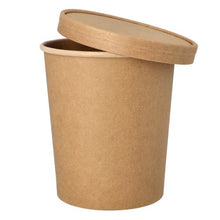 Lade das Bild in den Galerie-Viewer, PAPSTAR Suppenbecher rund, 11,5 cm, braun, ideal für Suppen | Folie (25 Stück)
