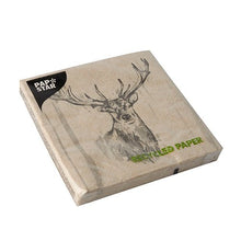 Lade das Bild in den Galerie-Viewer, PAPSTAR 20 Servietten, 33 cm x 33 cm 3-lagig 1/4-Falz natur
