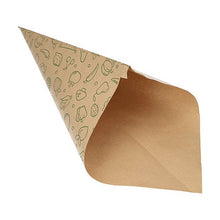Lade das Bild in den Galerie-Viewer, PAPSTAR 1000 Spitztüten, Kraftpapier braun "Fruits &amp; Vegs"

