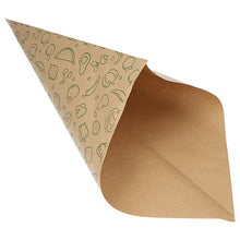 Lade das Bild in den Galerie-Viewer, PAPSTAR 1000 Spitztüten, Kraftpapier braun "Fruits &amp; Vegs"
