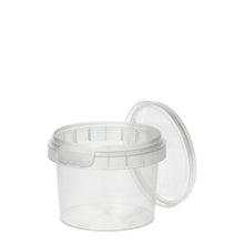 Lade das Bild in den Galerie-Viewer, Starpak 48 Feinkostbecher, PP rund 120 ml Ø 6,9 cm · 5,1 cm transparent mit Originalitätsverschluss | Schrumpffolie (48 Stück)
