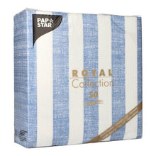 Lade das Bild in den Galerie-Viewer, PAPSTAR 50 Servietten "ROYAL Collection" 1/4-Falz 40 x 40 cm blau
