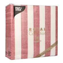 Lade das Bild in den Galerie-Viewer, PAPSTAR 50 Servietten "ROYAL Collection" 1/4-Falz 40 x 40 cm bordeaux
