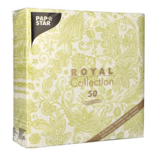 Lade das Bild in den Galerie-Viewer, PAPSTAR 50 Servietten "ROYAL Collection" 1/4-Falz 40 x 40 cm grün
