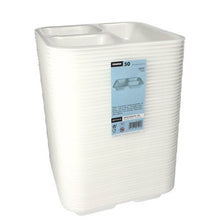 Lade das Bild in den Galerie-Viewer, Starpak 50 Siegelschalen, XPS 4,2 cm x 24,5 cm x 26,5 cm weiss laminiert
