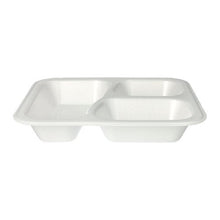 Lade das Bild in den Galerie-Viewer, Starpak 100 Siegelschalen, XPS 3-geteilt 925 ml 4,2 cm x 21,2 cm x 25 cm weiss laminiert | Folienbeutel (100 Stück)

