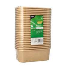 Lade das Bild in den Galerie-Viewer, PAPSTAR 25 Verpackungsbecher, Pappe rechteckig braun

