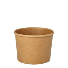 Lade das Bild in den Galerie-Viewer, Starpak 25 Suppenbecher, Pappe rund 350 ml Ø 9,8 cm · 7 cm braun | Packung (25 Stück)
