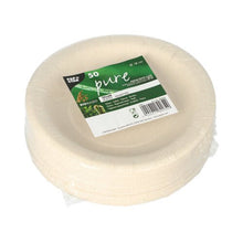 Lade das Bild in den Galerie-Viewer, PAPSTAR 50 Teller, Agrarreste "pure" rund weiss

