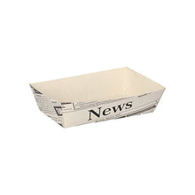 Lade das Bild in den Galerie-Viewer, PAPSTAR 50 Pommes-Frites-Trays weiss "Newsprint"
