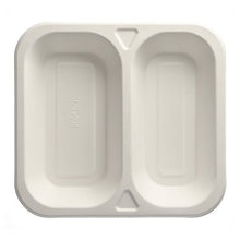 Lade das Bild in den Galerie-Viewer, PAPSTAR 50 Siegelschalen, Zuckerrohr 4,2 cm x 24,5 cm x 26,5 cm weiss
