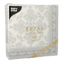 Lade das Bild in den Galerie-Viewer, PAPSTAR 50 Servietten "ROYAL Collection" 1/4-Falz 40 x 40 cm grau
