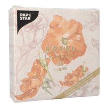 Lade das Bild in den Galerie-Viewer, PAPSTAR 50 Servietten "ROYAL Collection" 1/4-Falz 40 x 40 cm nektarine
