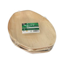 Lade das Bild in den Galerie-Viewer, PAPSTAR 6 Tabletts, Palmblatt "pure" oval natur
