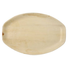 Lade das Bild in den Galerie-Viewer, PAPSTAR 6 Tabletts, Palmblatt "pure" oval natur
