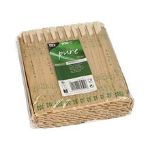 Lade das Bild in den Galerie-Viewer, PAPSTAR Essstäbchen Holz "pure", 21 cm, einzeln verpackt | Folie (100 Paare)
