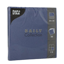 Lade das Bild in den Galerie-Viewer, PAPSTAR 20 Servietten "DAILY Collection" 1/4-Falz 32 cm x 32 cm
