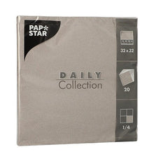 Lade das Bild in den Galerie-Viewer, PAPSTAR 20 Servietten "DAILY Collection" 1/4-Falz 32 cm x 32 cm
