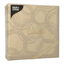 Lade das Bild in den Galerie-Viewer, PAPSTAR 50 Servietten "ROYAL Collection" 1/4-Falz 40 x 40 cm sand

