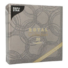 Lade das Bild in den Galerie-Viewer, PAPSTAR 50 Servietten "ROYAL Collection" 1/4-Falz 40 x 40 cm grau
