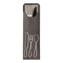 Lade das Bild in den Galerie-Viewer, PAPSTAR 100 Bestecktaschen 23,5 cm x 7,3 cm inklusive farbiger Bistro Serviette
