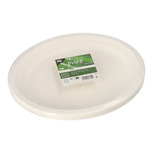 Lade das Bild in den Galerie-Viewer, PAPSTAR 12 Teller, Zuckerrohr "pure" oval
