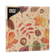 Lade das Bild in den Galerie-Viewer, PAPSTAR 20 Servietten, 33 cm x 33 cm 3-lagig 1/4-Falz natur
