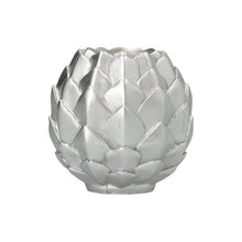 Lade das Bild in den Galerie-Viewer, Starpak Kugelkerze Ø 10 cm silber "Pine Cone" | Folie (1 Stück)
