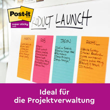 Lade das Bild in den Galerie-Viewer, Post-it® Notes im Großformat, Gelb, Liniert, 101 mm x 101 mm, 300 Blatt/Block, 1 Block/Packung, 100% PEFC, SGSCH-PEFC-COC-110078 | Packung (1 Stück)

