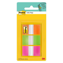 Lade das Bild in den Galerie-Viewer, Post-it® Index Haftstreifen, Standard, Orange, Rosa und Grün, 25.4 mm x 43.2 mm, 60 Haftstreifen/Spender, 1 Spender/Packung | 1 Stück
