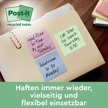 Lade das Bild in den Galerie-Viewer, Post-it® Recycling Notes, 38 mm x 51 mm, 100 Blatt/Block, 100% PEFC
