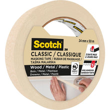 Lade das Bild in den Galerie-Viewer, Auslaufartikel: Scotch® Classic Abdeckband, 24 mm x 50 m, 1 Rolle/Packung, 70% PEFC, SGSCH-COC-110078  | Packung (1 Rolle)
