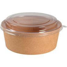Lade das Bild in den Galerie-Viewer, Schale,1.100 ml, ø 18,7 cm, Kraft/PE, Braun   | Packung (50 Stück)
