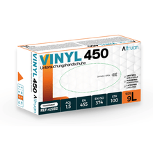 Lade das Bild in den Galerie-Viewer, Altruan Vinyl 450 Handschuhe, Einmalhandschuhe, transparent - 100 Stück
